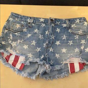 American flag shorts